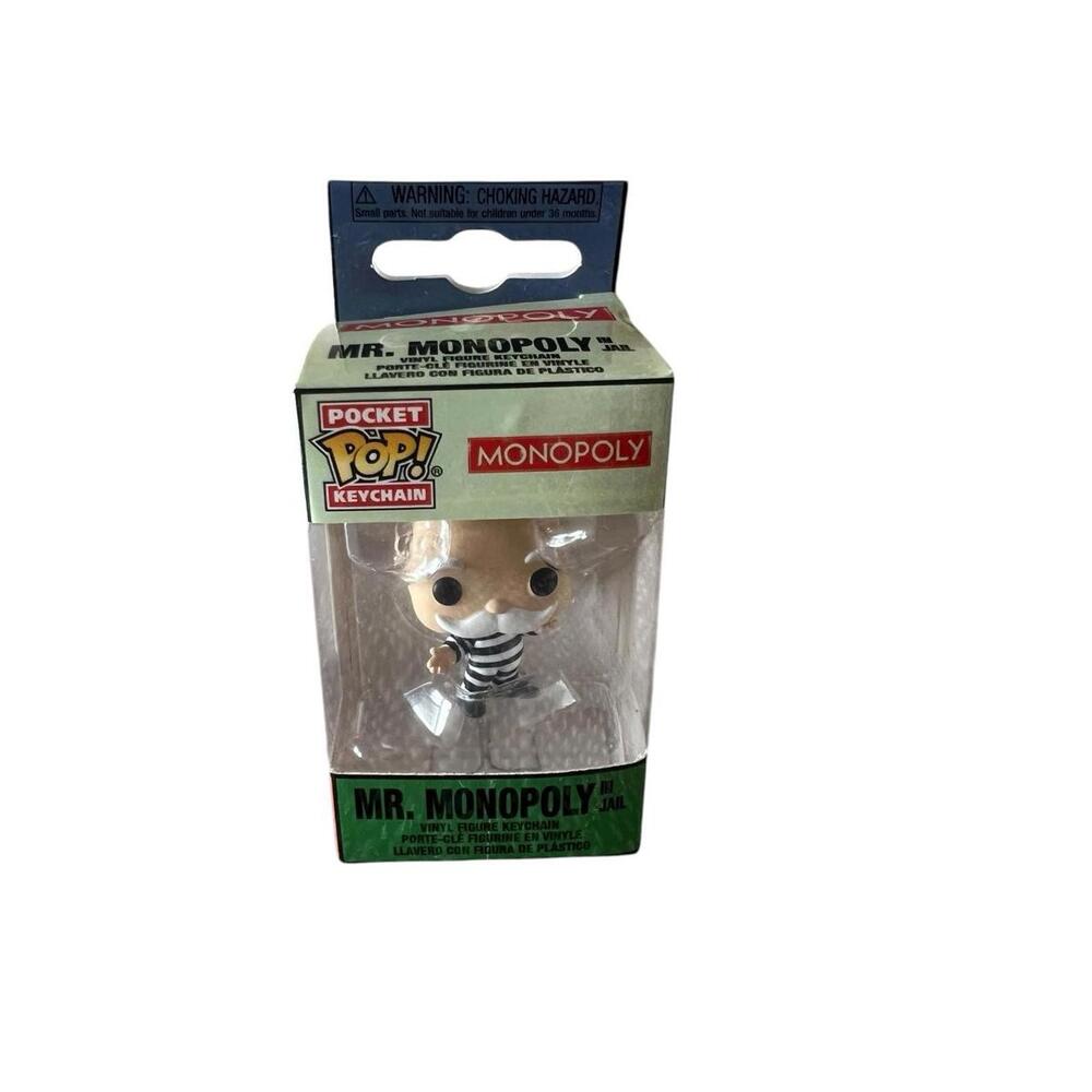 Funko Pop Pocket Keychain Mr. Monopoly NIB M40 Mint Lunch Box Book bag Keys